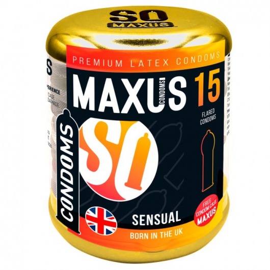 Презервативы анатомической формы Maxus Sensual - 15 шт. - Maxus - купить с доставкой в Нальчике