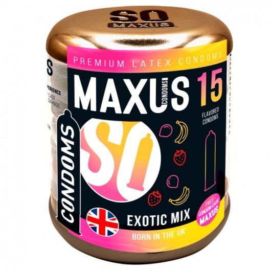 Ароматизированные презервативы Maxus Exotic Mix - 15 шт. - Maxus - купить с доставкой в Нальчике