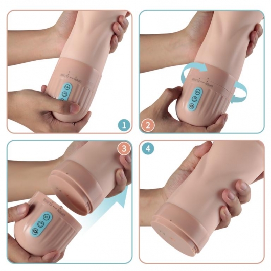 Мастурбатор-вагина Beata с функциями всасывания и вибрации - Xise - в Нальчике купить с доставкой