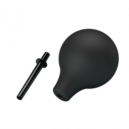 Черный анальный душ с тонким кончиком - Baile - купить с доставкой в Нальчике