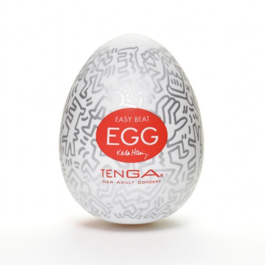 Мастурбатор-яйцо Keith Haring EGG PARTY - Tenga - в Нальчике купить с доставкой