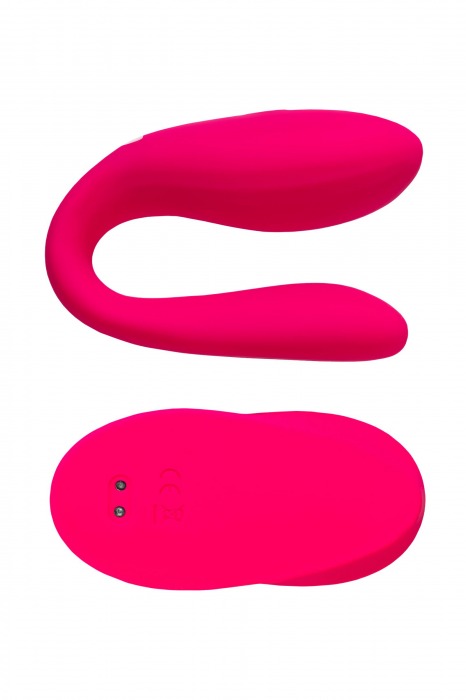 Розовый вибратор для пар Prawno с пультом ДУ - ToyFa купить в Нальчике с доставкой в Orgasmix.ru Розовый вибратор для пар Prawno с пультом ДУ - ToyFa