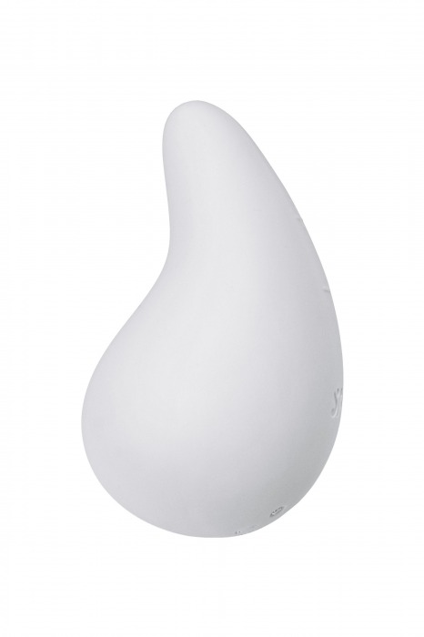 Белый вибромассажер в форме капли Dew Drop - Satisfyer