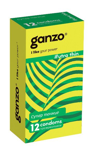 Ультратонкие презервативы Ganzo Ultra thin - 12 шт. - Ganzo - купить с доставкой в Нальчике