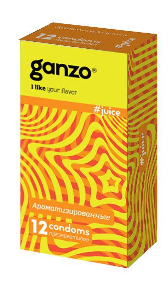 Ароматизированные презервативы Ganzo Juice - 12 шт. - Ganzo - купить с доставкой в Нальчике