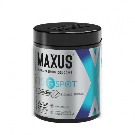 Гладкие презервативы Maxus G spot с двойной спиралью - 15 шт. - Maxus - купить с доставкой в Нальчике