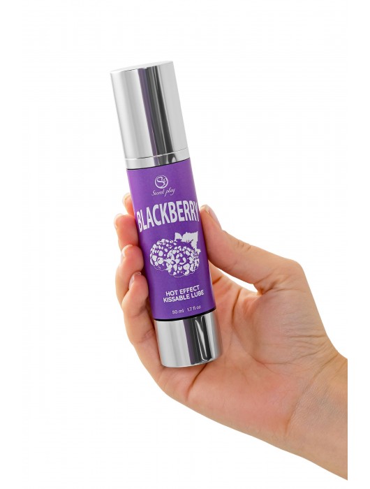 Массажное масло 2-в-1 Blackberry Hot Effect с разогревающим эффектом и вкусом ежевики - 50 мл. - Secret Play - купить с доставкой в Нальчике