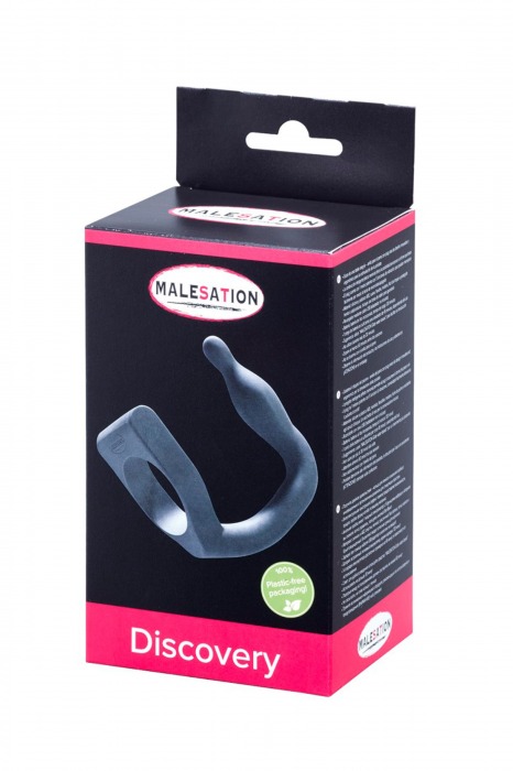 Эрекционное кольцо с вибровтулкой Discovery - MALESATION - в Нальчике купить с доставкой