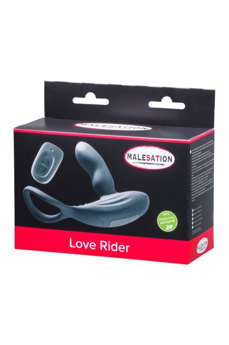 Стимулятор простаты с эрекционным кольцом Love Rider - MALESATION - в Нальчике купить с доставкой