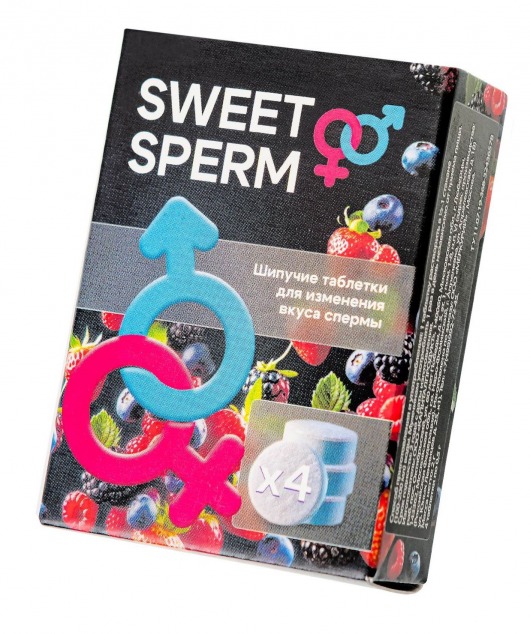 Шипучие таблетки для мужчин Sweet Sperm для изменения вкуса спермы (4 шт. по 0,5 гр.) - Капиталпродукт - купить с доставкой в Нальчике