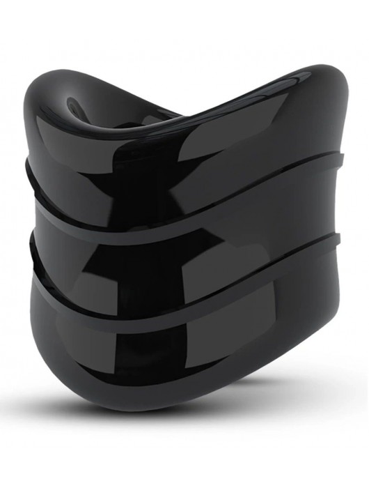 Черное эрекционное кольцо на мошонку Beef Ball Stretcher Snug X Long - Blush Novelties - в Нальчике купить с доставкой