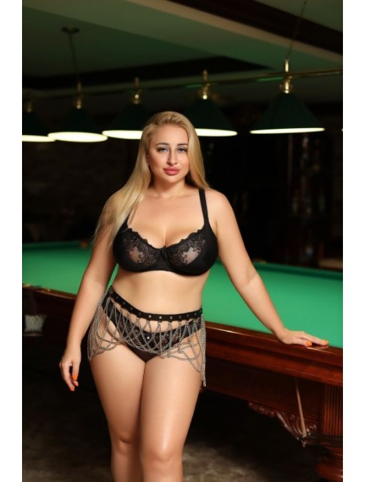 Черно-серебристый пояс-юбочка plus size Efra - БДСМ Арсенал - купить с доставкой в Нальчике