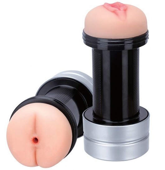 Мастурбатор 2-в-1 REALSTUFF 2 IN 1 HUMMER ANUS   VAGINA: вагина и анус - Dream Toys - в Нальчике купить с доставкой