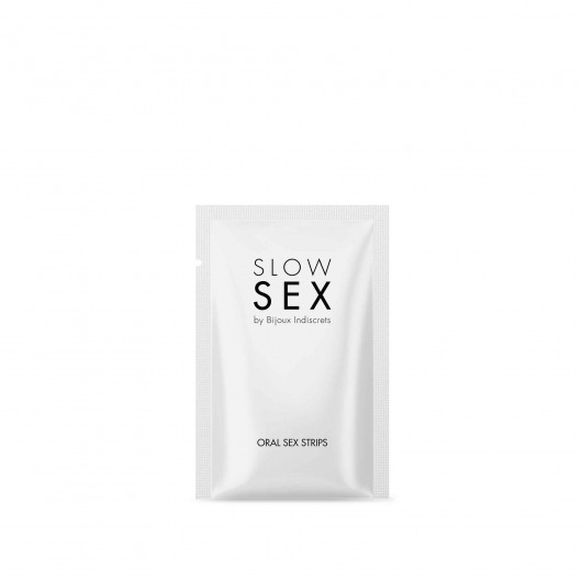 Полоски для орального секса Slow Sex Oral Sex Strips - 7 шт. - Bijoux Indiscrets - купить с доставкой в Нальчике