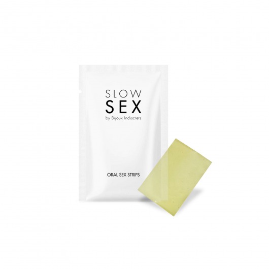 Полоски для орального секса Slow Sex Oral Sex Strips - 7 шт. - Bijoux Indiscrets - купить с доставкой в Нальчике