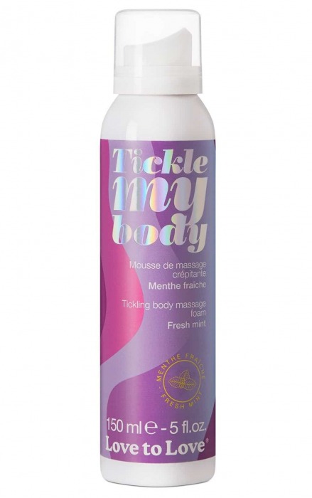Массажная хрустящая пенка Tickle My Body Fresh Mint с ароматом мяты - 150 мл. - Love to Love - купить с доставкой в Нальчике