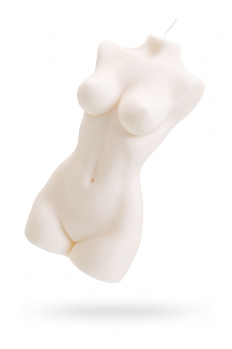 Белая интерьерная свеча в форме женского торса - 850 гр. - Pecado - купить с доставкой в Нальчике