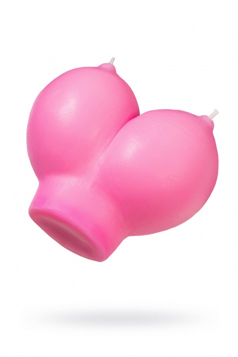 Розовая свеча «Сиськи» - 150 гр. - Pecado - купить с доставкой в Нальчике