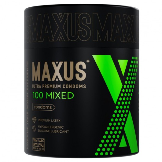 Презервативы MAXUS Mixed - 100 шт. - Maxus - купить с доставкой в Нальчике Презервативы MAXUS Mixed - 100 шт. - Maxus - купить с доставкой в Нальчике