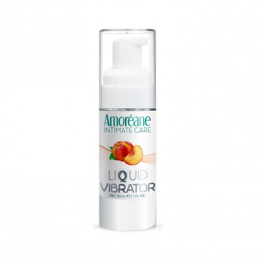 Жидкий вибратор со вкусом персика Amoreane Peach - 30 мл. - Amoreane - купить с доставкой в Нальчике