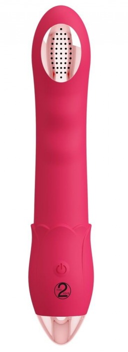 Малиновая насадка на душ с вибрацией Showers to orgasm - 20,1 см. - Orion - купить с доставкой в Нальчике