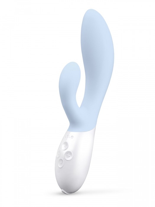 Нежно-голубой вибратор-кролик Lelo Ina 3 - 20 см. - Lelo купить в Нальчике с доставкой в Orgasmix.ru Нежно-голубой вибратор-кролик Lelo Ina 3 - 20 см. - Lelo