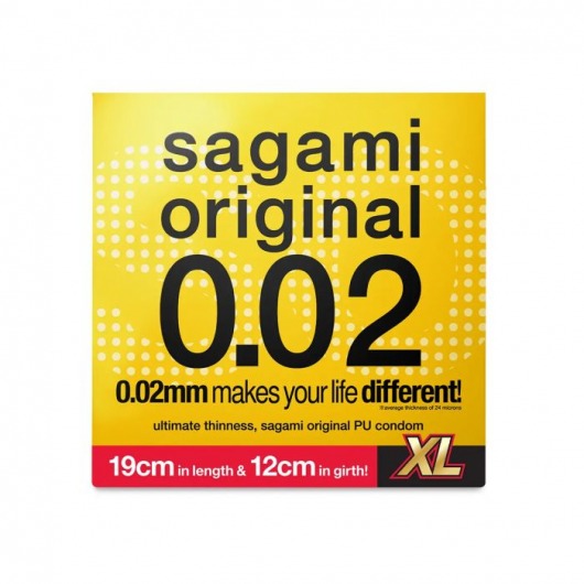 Презерватив увеличенного размера Sagami Original 0.02 XL-size - 1 шт. - Sagami - купить с доставкой в Нальчике Презерватив увеличенного размера Sagami Original 0.02 XL-size - 1 шт. - Sagami - купить с доставкой в Нальчике