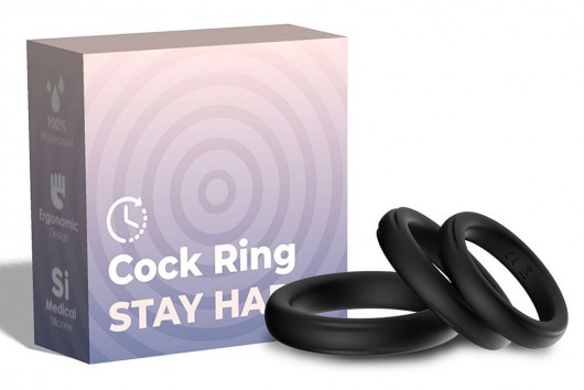 Набор из 3 черных эрекционных колец Stay Hard - Boys of Toys - в Нальчике купить с доставкой Набор из 3 черных эрекционных колец Stay Hard - Boys of Toys - в Нальчике купить с доставкой