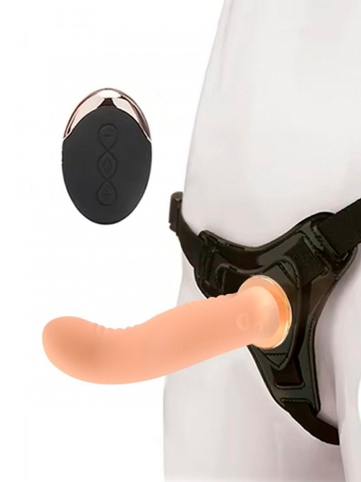 Женский вибрострапон со съемной насадкой и пультом ДУ - Erokay - купить с доставкой в Нальчике