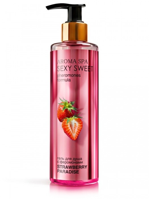 Гель для душа с феромонами и ароматом клубники Strawberry Paradise - 200 мл. -  - Магазин феромонов в Нальчике