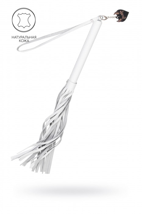 Белая кожаная плеть - 50 см. - Pecado - купить с доставкой в Нальчике