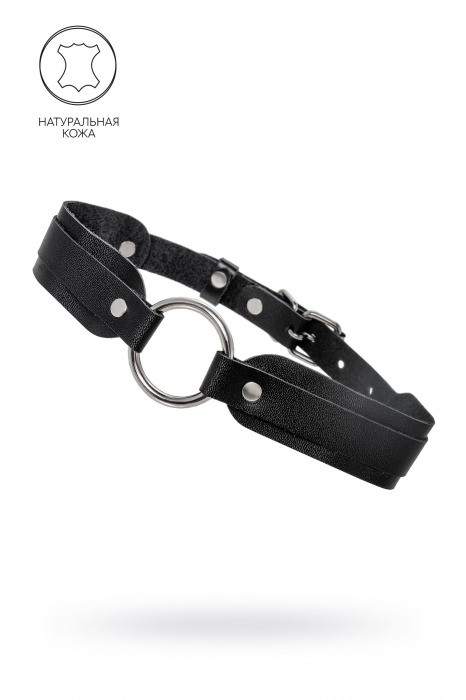 Черный кожаный чокер-ошейник со скруглёнными углами - Pecado - купить с доставкой в Нальчике
