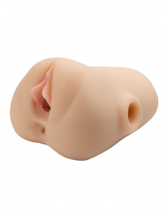 Телесный мастурбатор с вибрацией Double Pounder Vibrating Squeeze Stroker - Pipedream - в Нальчике купить с доставкой