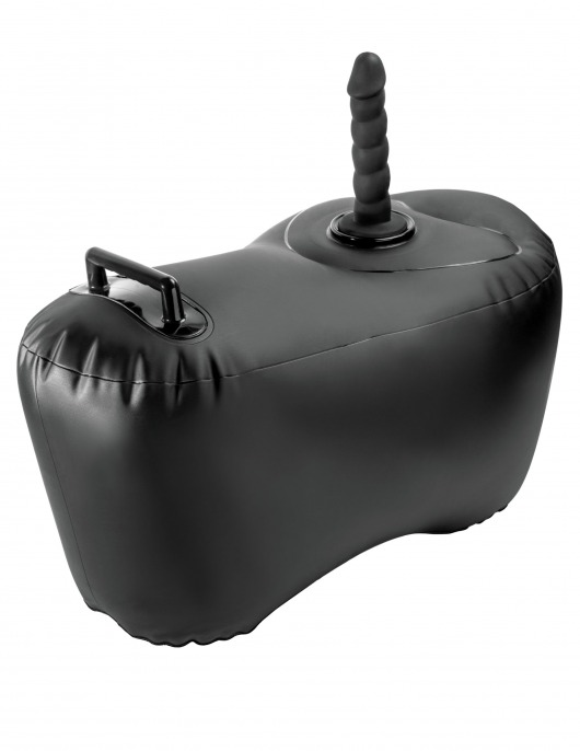 Черное надувное кресло с платформой для фиксации дилдо Body Dock Inflatable Love Seat - Pipedream - купить с доставкой в Нальчике