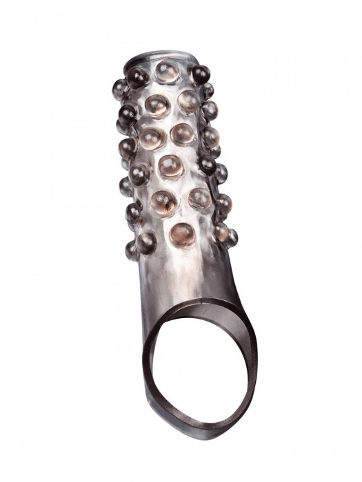 Дымчатая насадка на пенис с выпуклостями - 11 см. - Sex Expert - в Нальчике купить с доставкой