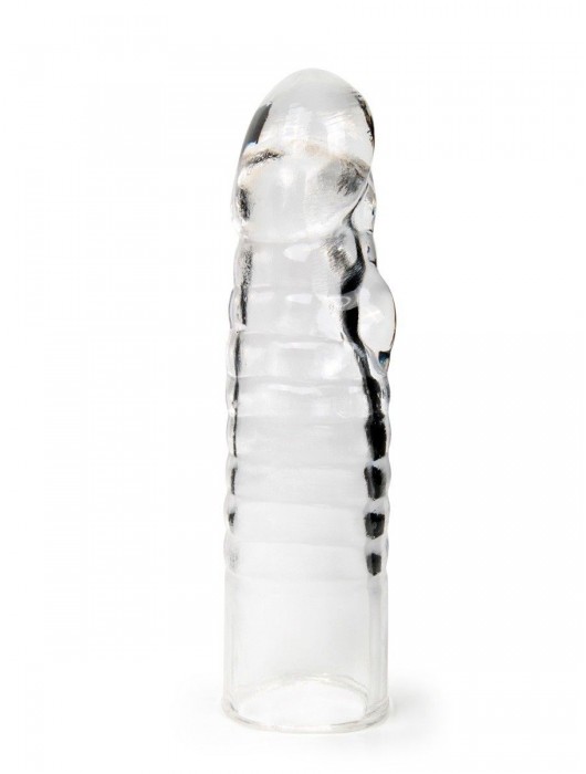 Прозрачная закрытая насадка на член - 15 см. - Sex Expert - в Нальчике купить с доставкой
