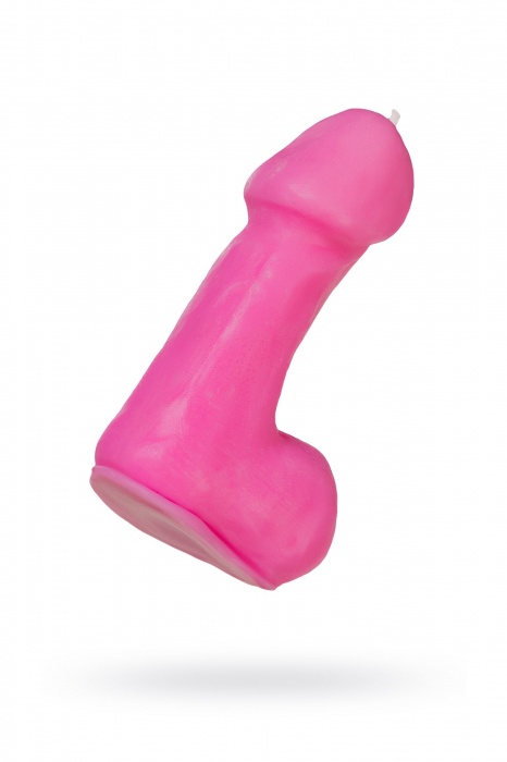 Розовая свеча в форме пениса - 47 гр. - Pecado - купить с доставкой в Нальчике