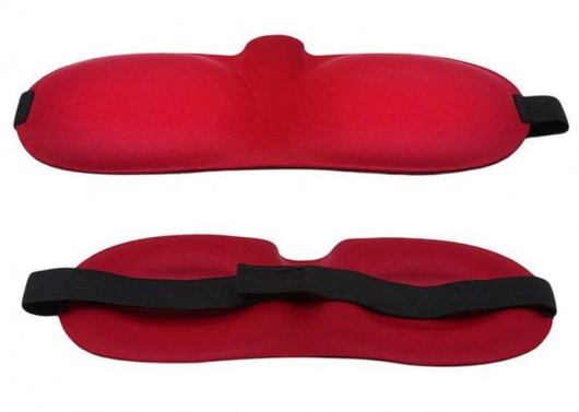 Красная глухая маска на резинке - Sitabella - купить с доставкой в Нальчике