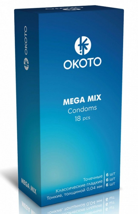 Презервативы OKOTO Mega Mix - 18 шт. - Sitabella - купить с доставкой в Нальчике