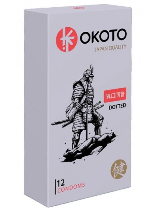 Точечные презервативы OKOTO Dotted - 12 шт. - Sitabella - купить с доставкой в Нальчике