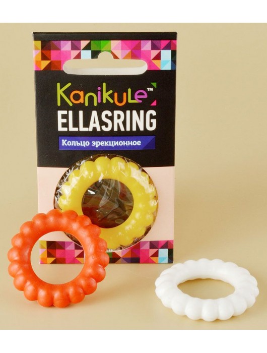 Цветное рельефное эрекционное кольцо Ellasring - Sitabella - в Нальчике купить с доставкой