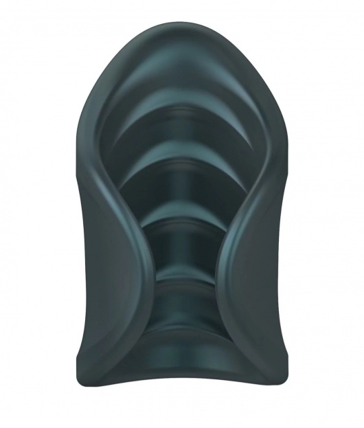 Серый сквозной мастурбатор с вибрацией Manwan Starter - Manwan - в Нальчике купить с доставкой