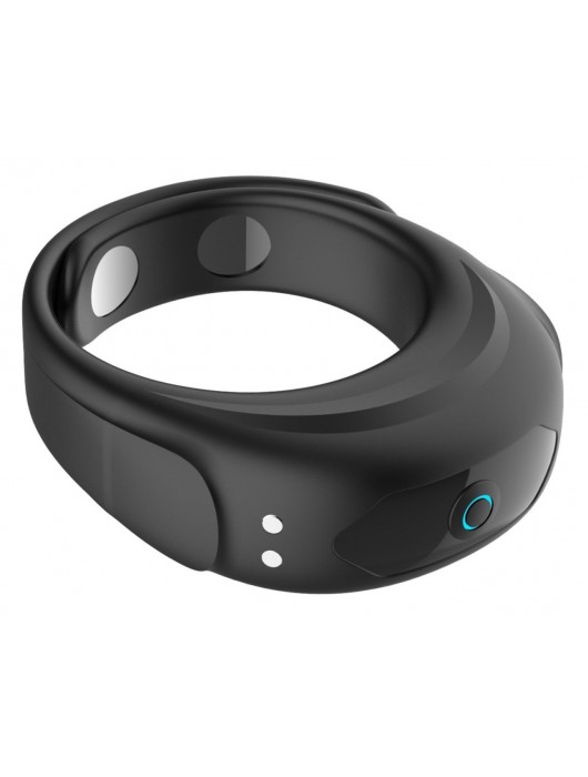 Черное эрекционное виброкольцо на ремешках - Boys of Toys - в Нальчике купить с доставкой