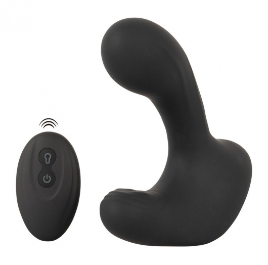 Черная анальная вибропробка с функцией расширения RC Butt Plug with 3 functions - Orion - в Нальчике купить с доставкой