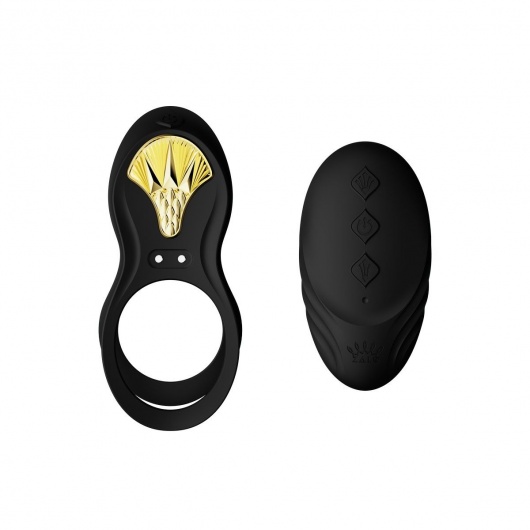Черное эрекционное виброкольцо Bayek с пультом ДУ - Zalo - в Нальчике купить с доставкой