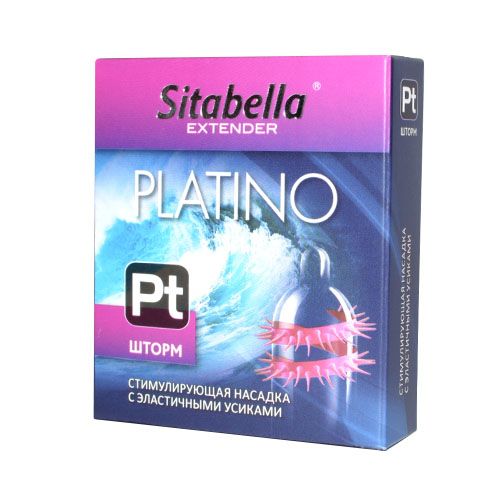 Стимулирующая насадка со спиралью из усиков Platino  Шторм - Sitabella - купить с доставкой в Нальчике