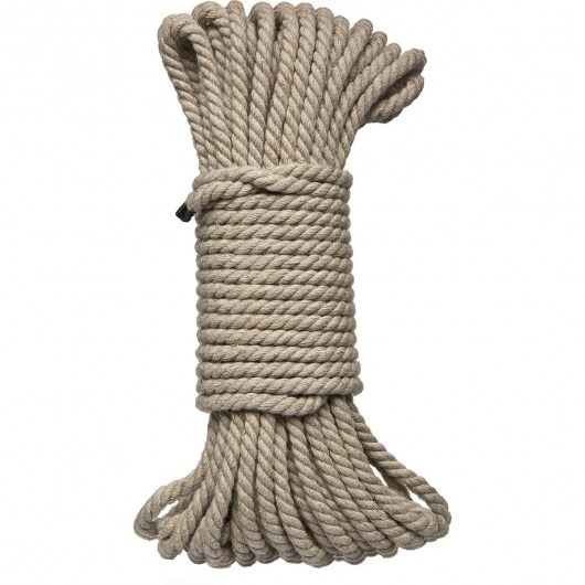 Бондажная пеньковая верёвка Kink Bind   Tie Hemp Bondage Rope 50 Ft - 15 м. - Doc Johnson - купить с доставкой в Нальчике