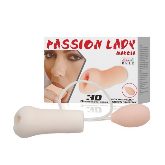 Мастурбатор Passion Lady Marcia с грушей для имитации посасывания - Baile - в Нальчике купить с доставкой