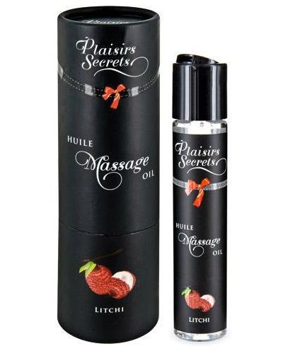 Массажное масло с ароматом личи Huile de Massage Gourmande Litchi - 59 мл. - Plaisir Secret - купить с доставкой в Нальчике