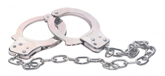 Наручники из металла с длинной цепочкой CHROME HANDCUFFS METAL HANDCUFFS W. KEY - NMC - купить с доставкой в Нальчике